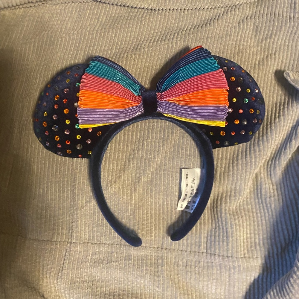 Disney Navy Ear Headband With Rhinestones